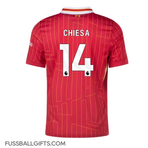 Liverpool Federico Chiesa #14 Fußballbekleidung Heimtrikot 2024-25 Kurzarm